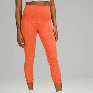 Lululemon Wunder Train High-Rise Crop 23" Crunch Warm Coral